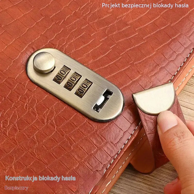 1 sztuka 89zł📓💰🔐Notatnik zabezpieczony hasłem służy do przechowywania czeków, gotówki, kart bankowych i różnych paragonów.