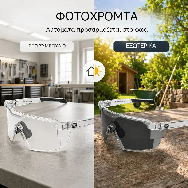 Πολυχρηστικά γυαλιά ασφαλείας για εργασία και αθλητισμό – Ανθεκτικά στη σκόνη, στον αντιανεμικό και με προστασία UV400 για ξυλουργικές εργασίες, DIY, service αυτοκινήτου, κηπουρική και ποδηλασία