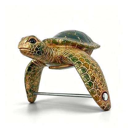 🐢🧻Retro ścienny uchwyt na serwetki z trójwymiarowym wzorem żółwia morskiego