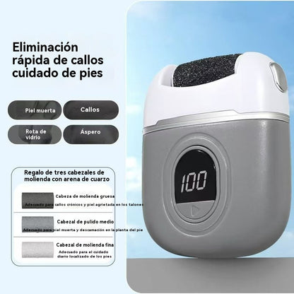 🦶🛁✨🔥Nuevo rodillo de pedicura eléctrico, elimina la piel muerta de los talones, rodillo de pedicura eléctrico, adecuado para todo tipo de cuidado de los pies.