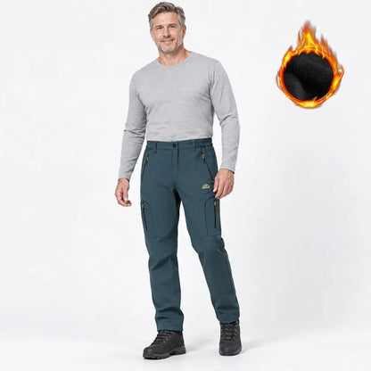 【M-6XL】Męskie spodnie outdoorowe softshell – ocieplane, szybkoschnące, elastyczne, wiatro- i wodoodporne, oddychające