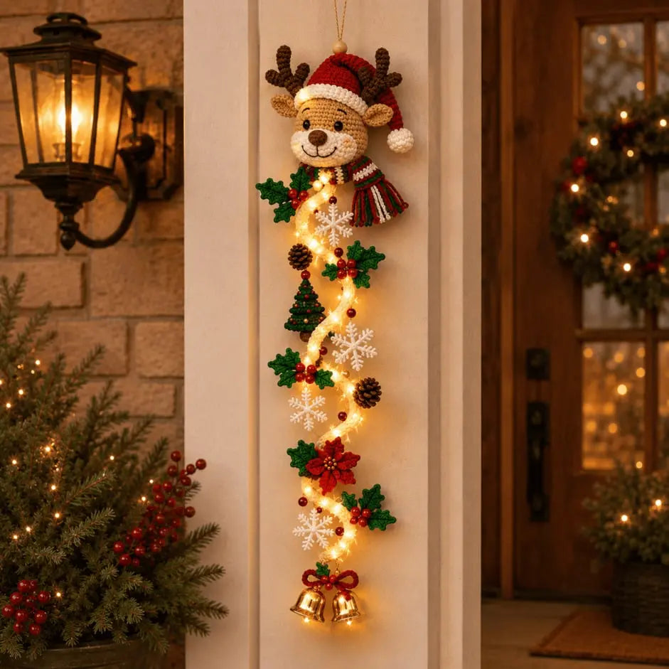 🎄🎃Ostatni dzień! 🎅Ciesz się 49% rabatem na podświetlane świąteczne dekoracje drzwi!