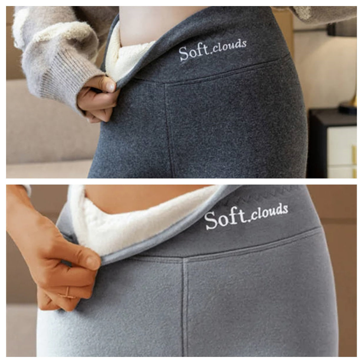 🔥[S-5XL] 2025 Kaszmirowe legginsy termiczne z wysokim stanem na jesień i zimę, można nosić na zewnątrz