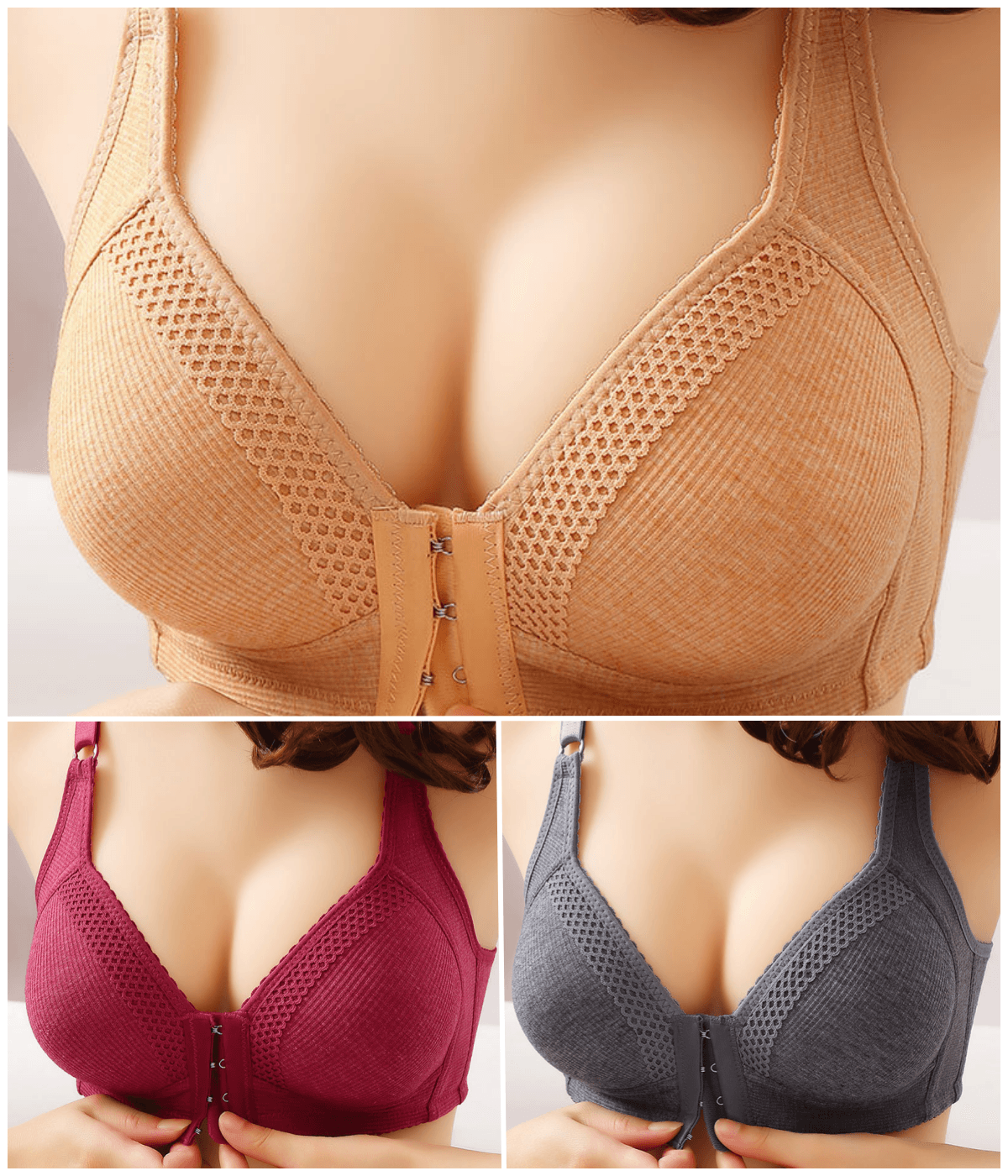 💥【3 είδη για €32】Σουτιέν push-up υψηλής ποιότητας, χωρίς ραφές, μοντέρνο και σέξι, αποτρέπει τη χαλάρωση