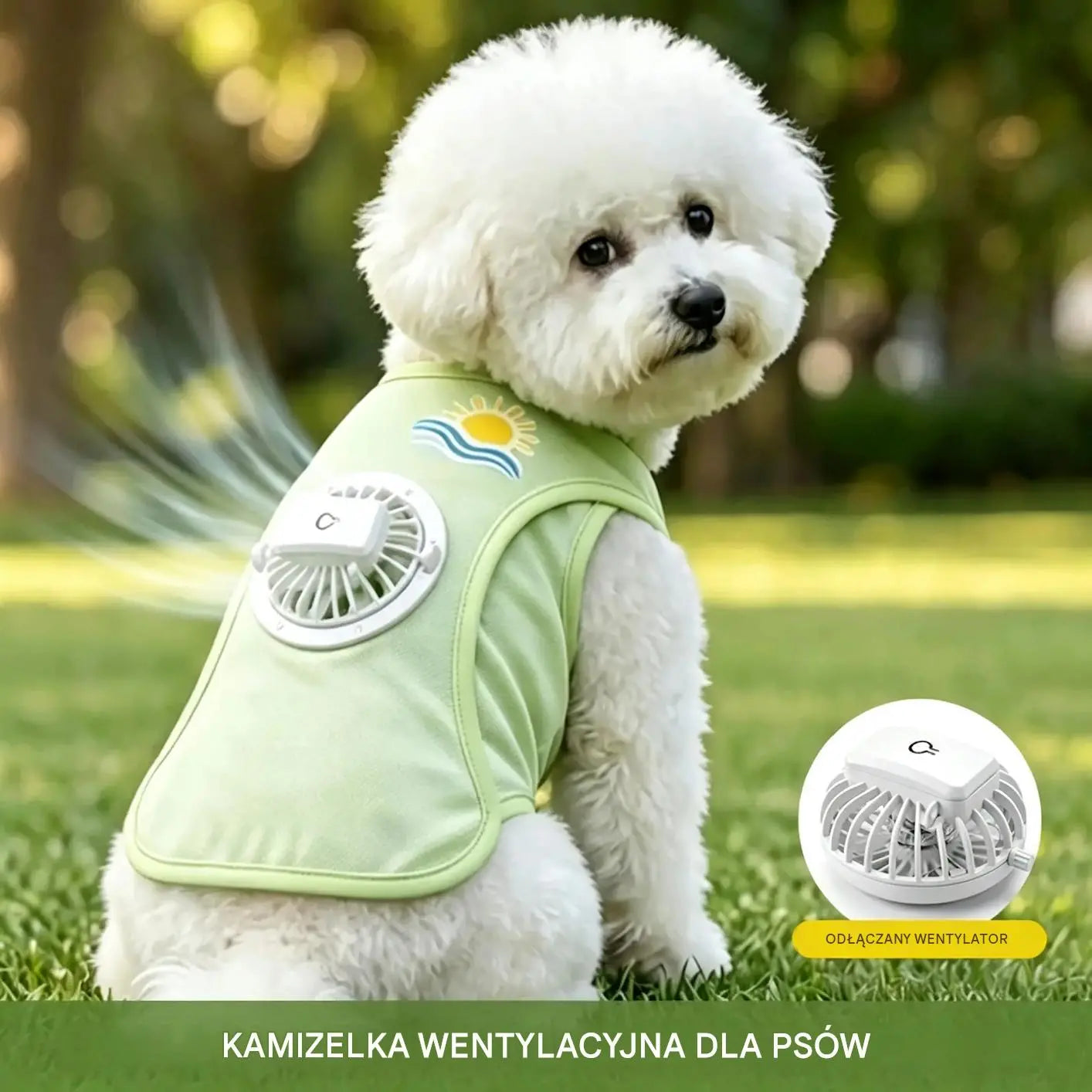 🐶🐱 【XS-3XL】Nowe ubranka dla psów z wentylatorem: Lekka i oddychająca kamizelka z ochroną przeciwsłoneczną na lato, idealna dla małych i średnich psów.