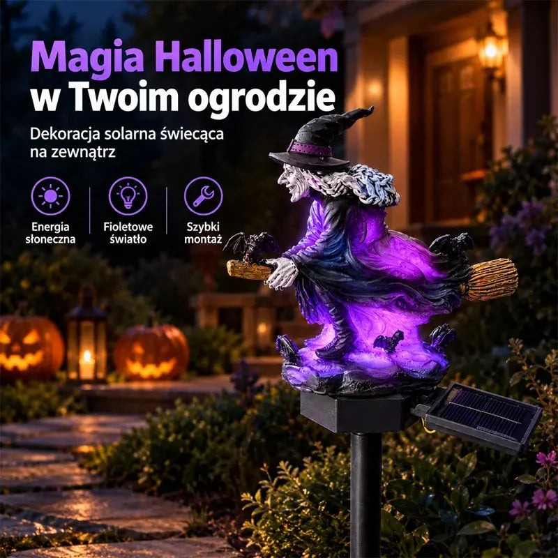Światła Ogrodowe Czarownic, Kreatywne Dekoracje Ogrodowe na Halloween