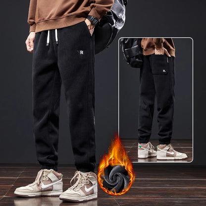 🔥【M-5XL】👖Νέο ανδρικό χειμερινό παντελόνι – από χοντρό κοτλέ ύφασμα με βελούδινη επένδυση· ζεστό, casual ανδρικό παντελόνι.