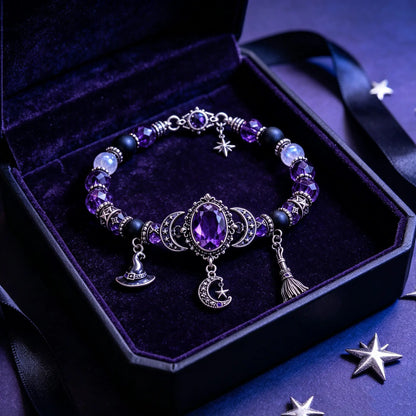 🔥 Ostatni dzień 49% zniżki – 🔮 Bransoletka zdrowotna z wisiorkiem Crystal Moon