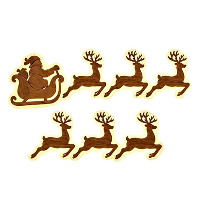 🎄✨Φωτιζόμενη ξύλινη χριστουγεννιάτικη φιγούρα τοίχου