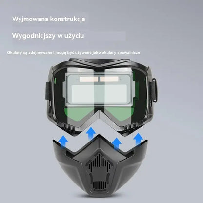 😎🔥Odłączane gogle HD Anti-fog na całą twarz (przeciwodblaskowe, przeciw promieniowaniu ultrafioletowemu, przeciwpyłowe).
