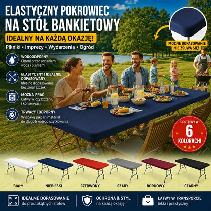 🔥✨【Kup 1, a drugi dostaniesz gratis】Wielofunkcyjny elastyczny pokrowiec na stół piknikowy