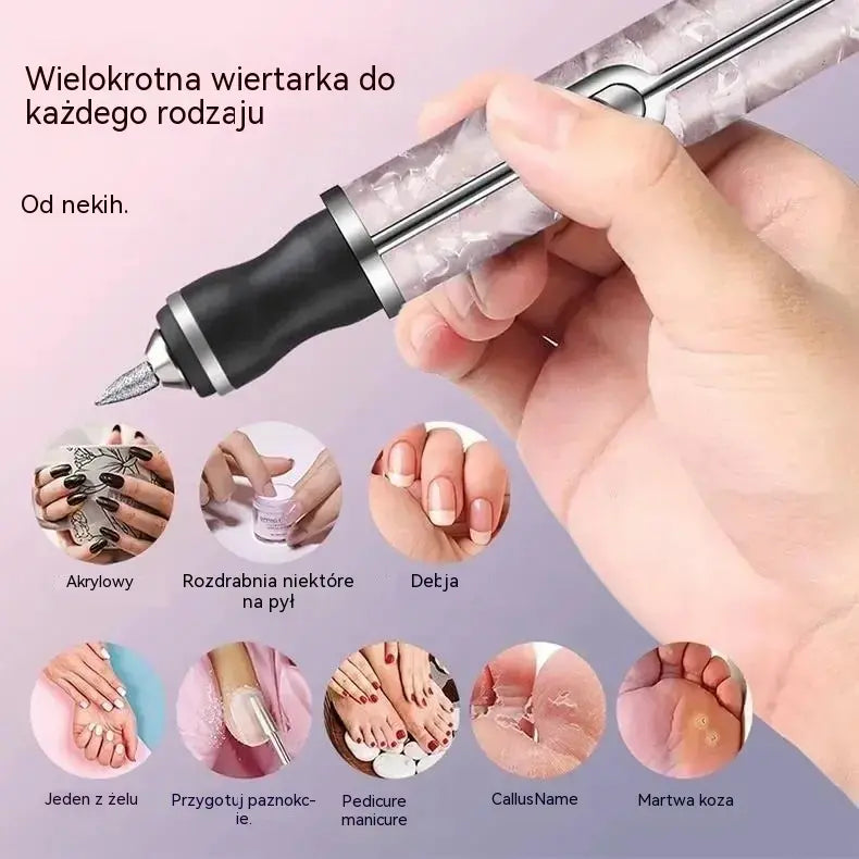 1 sztuka 89zł 💅👍 Przenośna mini-polerka do paznokci – usuwa martwy naskórek i pielęgnuje paznokcie.