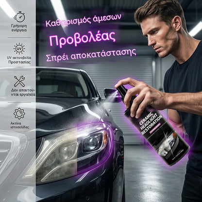 【2 σετ €29】Κιτ φροντίδας προβολέων: Καθημερινός καθαρισμός, λάμψη και αποκατάσταση των προβολέων του αυτοκινήτου.