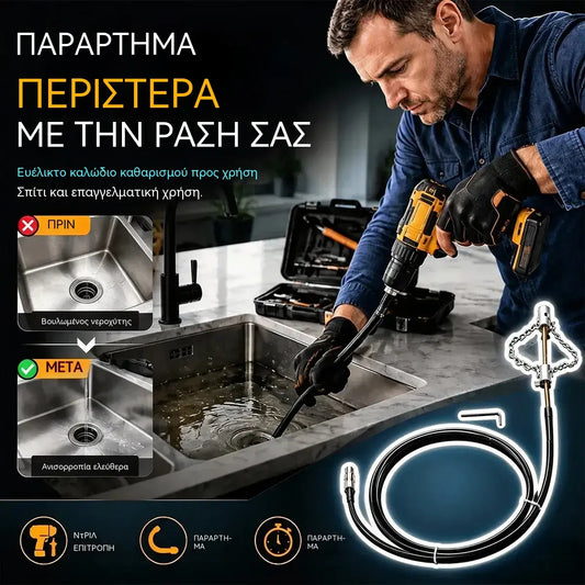 1 τεμάχιο 30€🔩Εργαλεία για το ξεβούλωμα αποχετεύσεων και τουαλετών