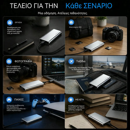 Τελευταία ημέρα έκπτωσης 50% - Φορητός εξωτερικός SSD - Προστατέψτε τις φωτογραφίες, τα βίντεό σας και τα σημαντικά αρχεία σας.