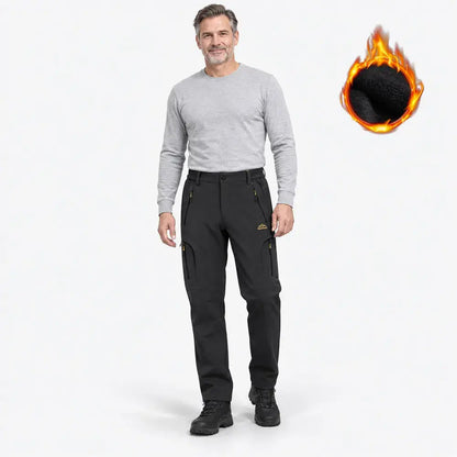 【M-6XL】Męskie spodnie outdoorowe softshell – ocieplane, szybkoschnące, elastyczne, wiatro- i wodoodporne, oddychające