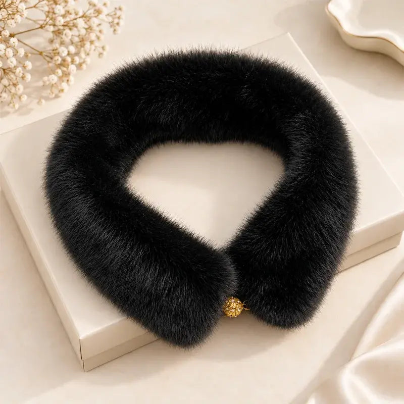 🧣 Ocieplacz na szyję ze sztucznego futra (w stylu owczej wełny) z magnetycznym zapięciem ⚡ · Ciepło i elegancja na jesień/zimę · Szybkie zakładanie · Dostępny w 6 kolorach 🌟!