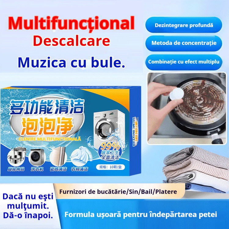 🎁【Kupte 2 a získejte 1 zdarma】✅Multifunkční šumivé čisticí tablety-Odstranění Skvrn bez Námahy – Účinné Čistící Tablety pro Každý Domov!