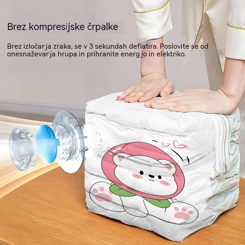 ✨🗃️ 5-delni komplet 💨 Velike stisljive vrečke za shranjevanje: Zračna črpalka ni potrebna, neprepustne, idealne za prihranek prostora v kovčku in doma ✈️