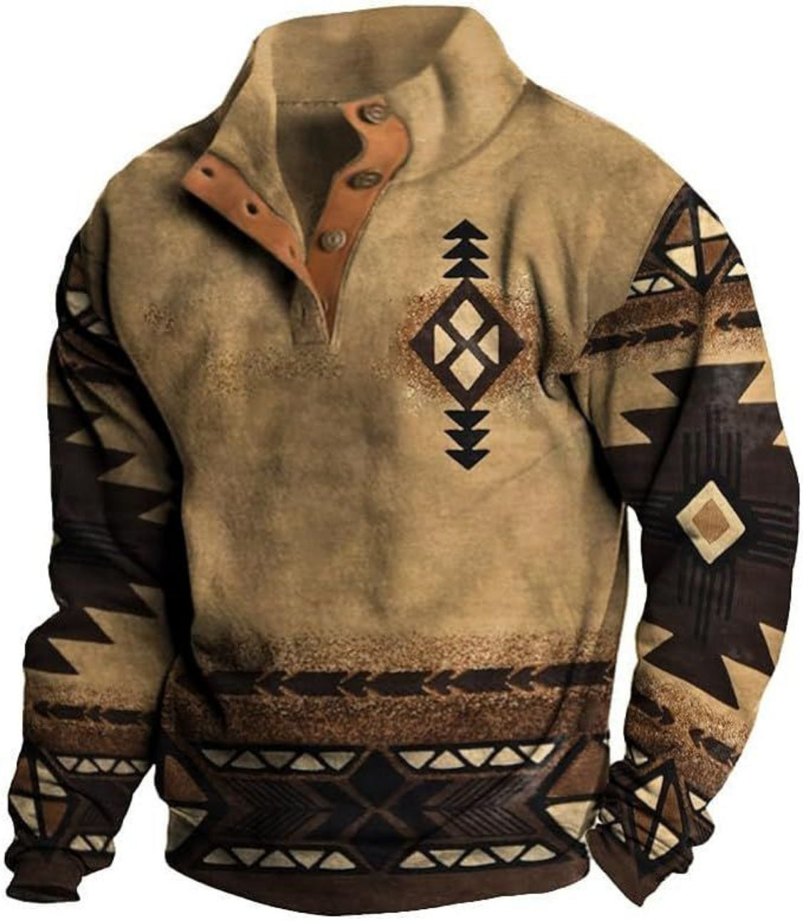 💥🔥【S-5XL】Podzimní a zimní pánská mikina s 3D potiskem a vysokým límcem ve stylu amerického streetwearu