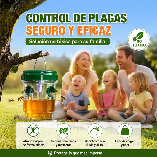 🐝☀️ Trampa solar para avispas para terraza y jardín 🔋🌿 – eficaz, recargable y resistente a la intemperie – sin productos químicos, para hasta 500 m² – ¡ahorra ahora!