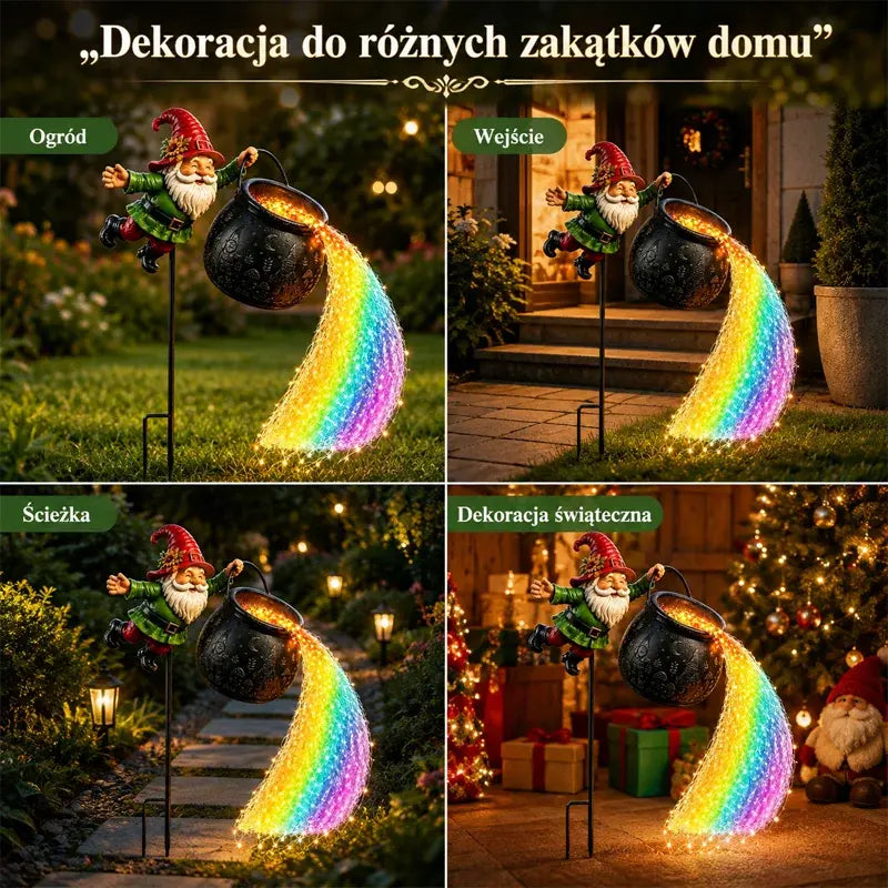 🎅Świąteczne lampki LED 3D w kształcie Świętego Mikołaja – żywiczne, świecące latarnie – dekoracja ogrodu i patio