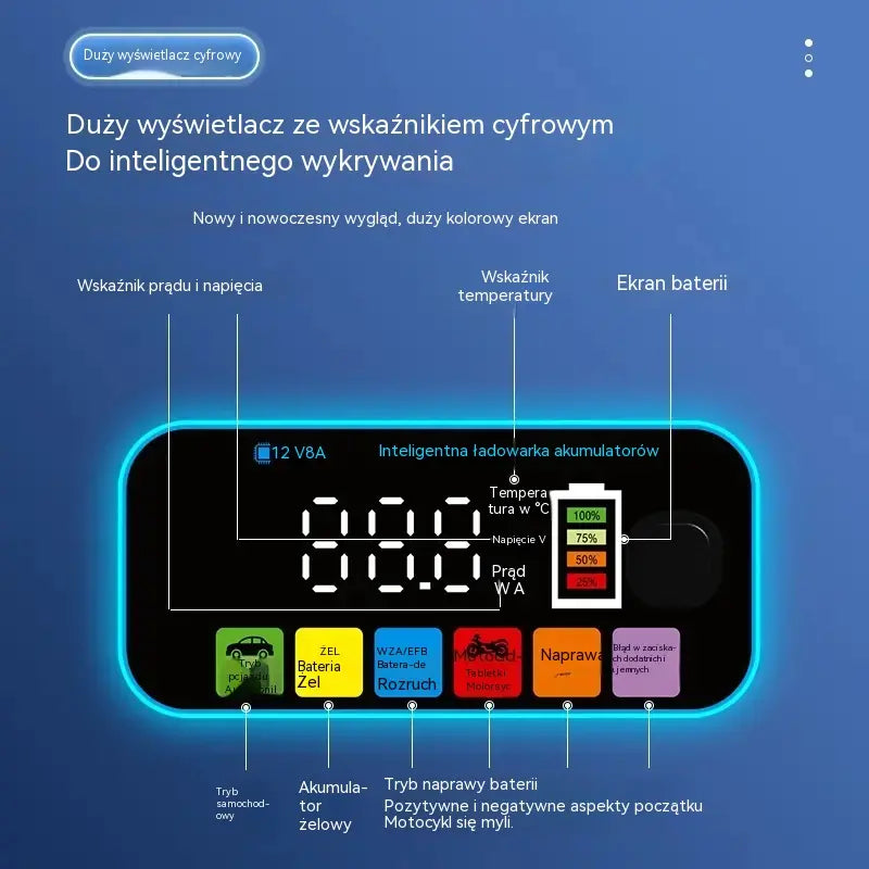Inteligentna ładowarka i konserwator akumulatorów