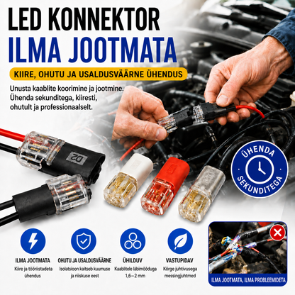 【50 eset 23 euro eest】Koormavaba juhtmeühendus lukustuspandlaga, turvalise sulguri ja libisemisvastase kattega