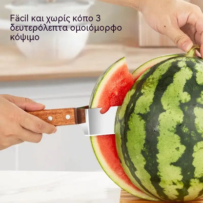 🔥Αγοράστε 1, πάρτε 1 δωρεάν 🍉Πολυλειτουργικός κόφτης καρπουζιού από ανοξείδωτο ατσάλι — τριγωνικός σχεδιασμός με λειτουργία ανοίγματος καπακιού μπουκαλιού✂️
