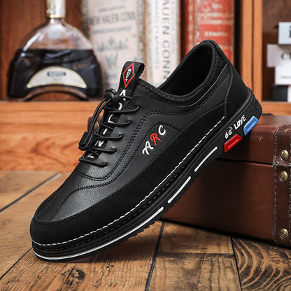 💯🔥[39-48]【Compre 1 y llévese 1 gratis】Zapatos de cuero casuales de negocios para hombre, impermeables y resistentes a las manchas, de suela blanda, cómodos de llevar.