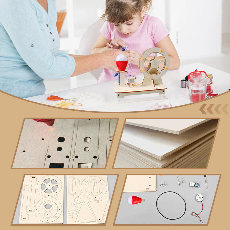 🧩 Juguetes tecnológicos creativos de bricolaje: construye y aprende con componentes electrónicos, educación STEM divertida para niños 🚀📦🧩