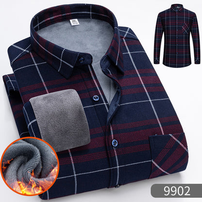 🔥【50% zniżki】1 sztuka 119zł 👔【L-5XL】Ciepła koszula biznesowa z długim rękawem