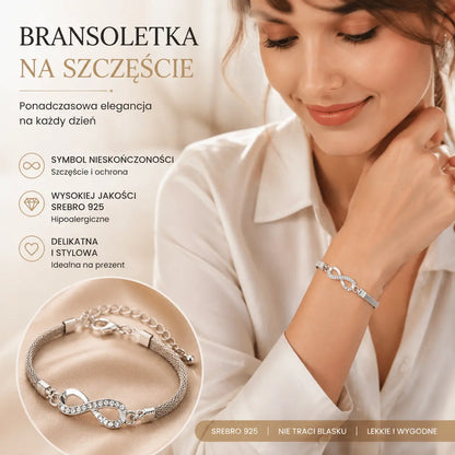 【🎁Kup 1, a 1 dostaniesz gratis】✨Bransoletka na szczęście ze srebra próby 925 dla kobiet