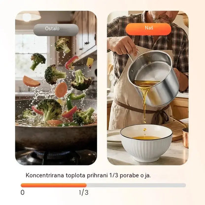 Zadnji dan posebne ponudbe, prihranite 49 %! Večnamenski cvrtnik iz nerjavečega jekla 304