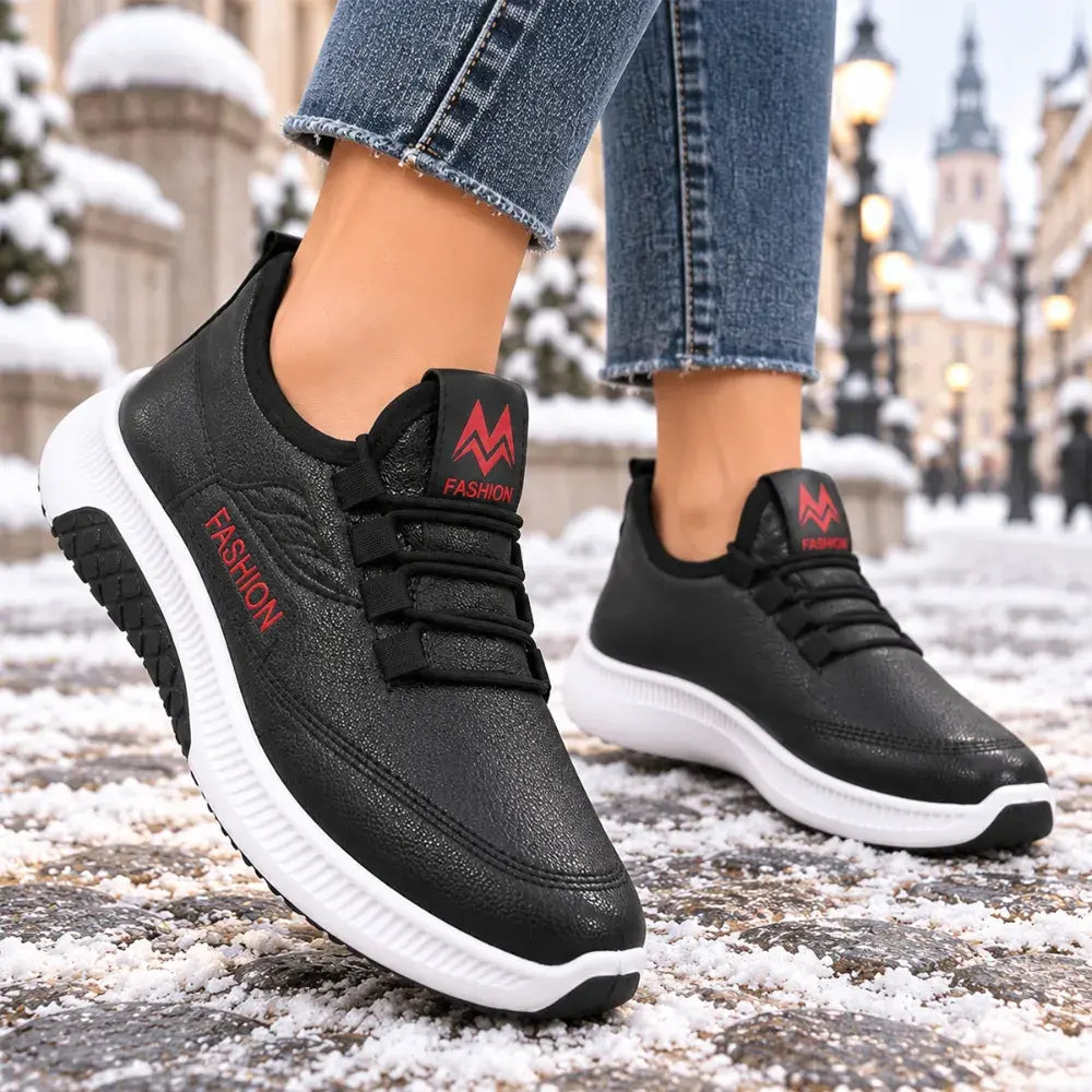 ✨【36-41】2026 Jesień/Zima Nowe skórzane sportowe buty codzienne z bawełny