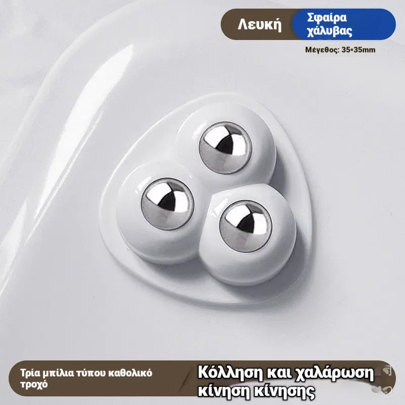 🔥【μεγάλο】【1 σετ 10 τεμαχίων】——29 ευρώ🔥🌟Περιστρεφόμενη τροχαλία 360° με χωρητικότητα φορτίου, τροχαλία γενικής χρήσης για οικιακή χρήση✅