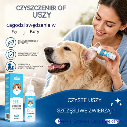 🐶【Kup 1, otrzymaj 1 gratis】【2 za 109  zł. 】🐱 Środek do czyszczenia uszu łagodzący swędzenie u psów i kotów.