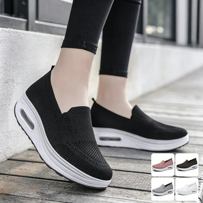 【35-42】Γυναικεία αθλητικά & casual παπούτσια Μαξιλάρι αέρα με χοντρή σόλα