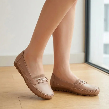 👞【36-43】Damskie płaskie półbuty wsuwane – buty codzienne i wygodne – lekkie i przewiewne.