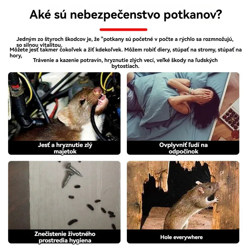 【5 vrecúšok jedu na potkany】🐁Nový červený granulovaný jed na potkany