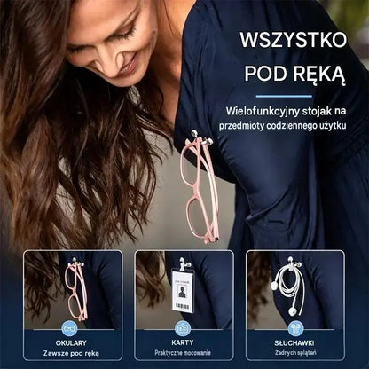 5 szt. 99 zł🧷🧲 Magnetyczny klips do mocowania okularów, uniwersalny wieszak na okulary do czytania, okulary z filtrem światła niebieskiego i okulary przeciwsłoneczne. Koniec z zgubionymi okularami!