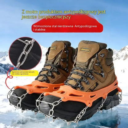 📢📢 1 ζευγάρι με 99 zł ⏰ Αντιολισθητικά καρφιά (crampons) για μπότες και παπούτσια πεζοπορίας