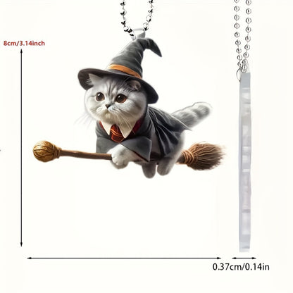 💥🔥🚗🐱【5 piese】 Ornamente noi pentru pisici magice 2025, pandantive pentru mașini