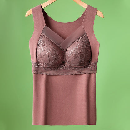 【L-4XL】Δαντελένιο σουτιέν τύπου camisole με εξαιρετικό σχέδιο στην πλάτη· ανασηκώνει και συγκεντρώνει αποτελεσματικά το στήθος, αποτρέποντας τη χαλάρωση ✅【Συνιστάται από γιατρούς】