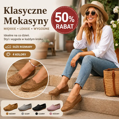 😍【36-43】Baleriny w stylu retro, perforowane, codzienne｜Miękka podeszwa, codzienny komfort｜Rozciągliwe, duży rozmiar