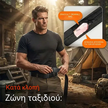 1 τεμάχιο για 25 ευρώ🔥【Μήκος: 130 cm】Τακτική ζώνη ταξιδιού με κρυφή θήκη για χρήματα