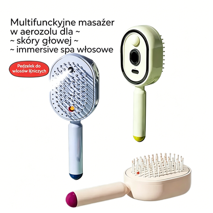 ⚡💨 Elektryczny sprayer z grzebieniem do masażu i poduszką powietrzną