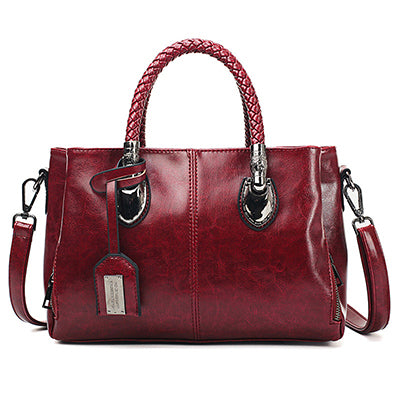👜【50% ΕΚΠΤΩΣΗ】Δερμάτινη τσάντα τύπου Boston, μαλακό δέρμα, κατάλληλη για μεταφορά στον ώμο
