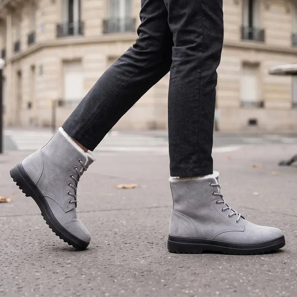 ✨【36-44】Ocieplane polarem, pogrubione zimowe buty typu Martens--Pogrubiona pluszowa podszewka zatrzymująca ciepło jesienią i zimą.