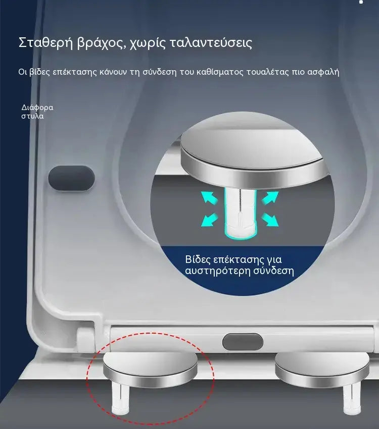 🚽【2 ζεύγη, συνολικά 4 τεμάχια】Αξεσουάρ μπάνιου γενικής χρήσης----💦✨ Κλιπ βιδών για τη στερέωση των καθισμάτων τουαλέτας.
